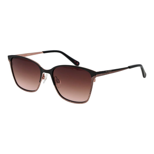 Ted Baker Women’s Sunglasses – Black Square Frame, Brown Gradient Lenses