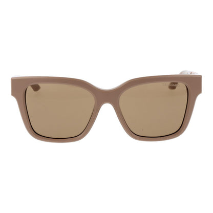 Trussardi Women’s Sunglasses – Beige Square Frame, Beige Lenses