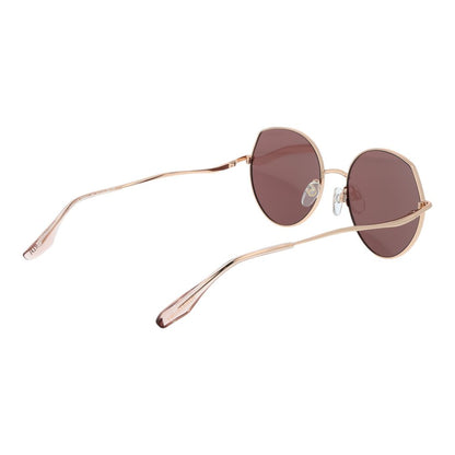Trussardi Women’s Sunglasses – Gold Metal Frame, Rose Lenses