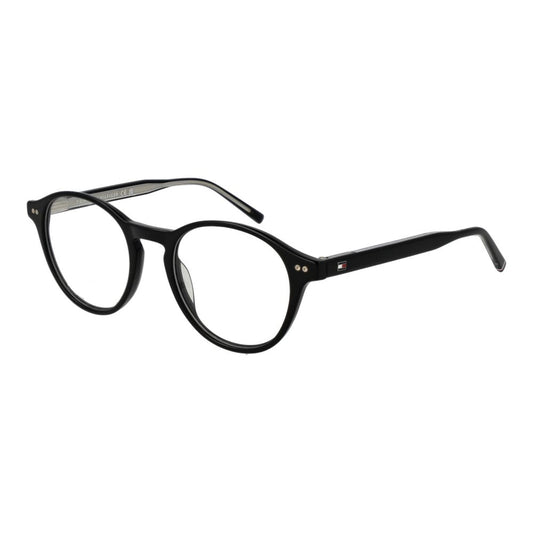 Tommy Hilfiger Men's Acetate Glasses – Black Full-Rim Frames
