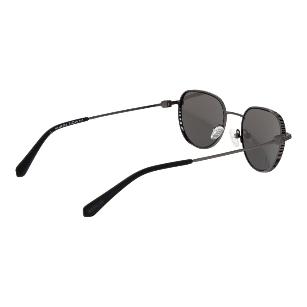 Replay Men’s Sunglasses – Gunmetal Full-Rim Frame, Grey Lenses
