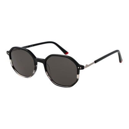 Replay Unisex Sunglasses – Black Full-Rim Frame, Grey Lenses