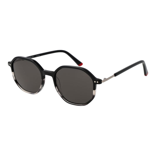 Replay Unisex Sunglasses – Black Full-Rim Frame, Grey Lenses