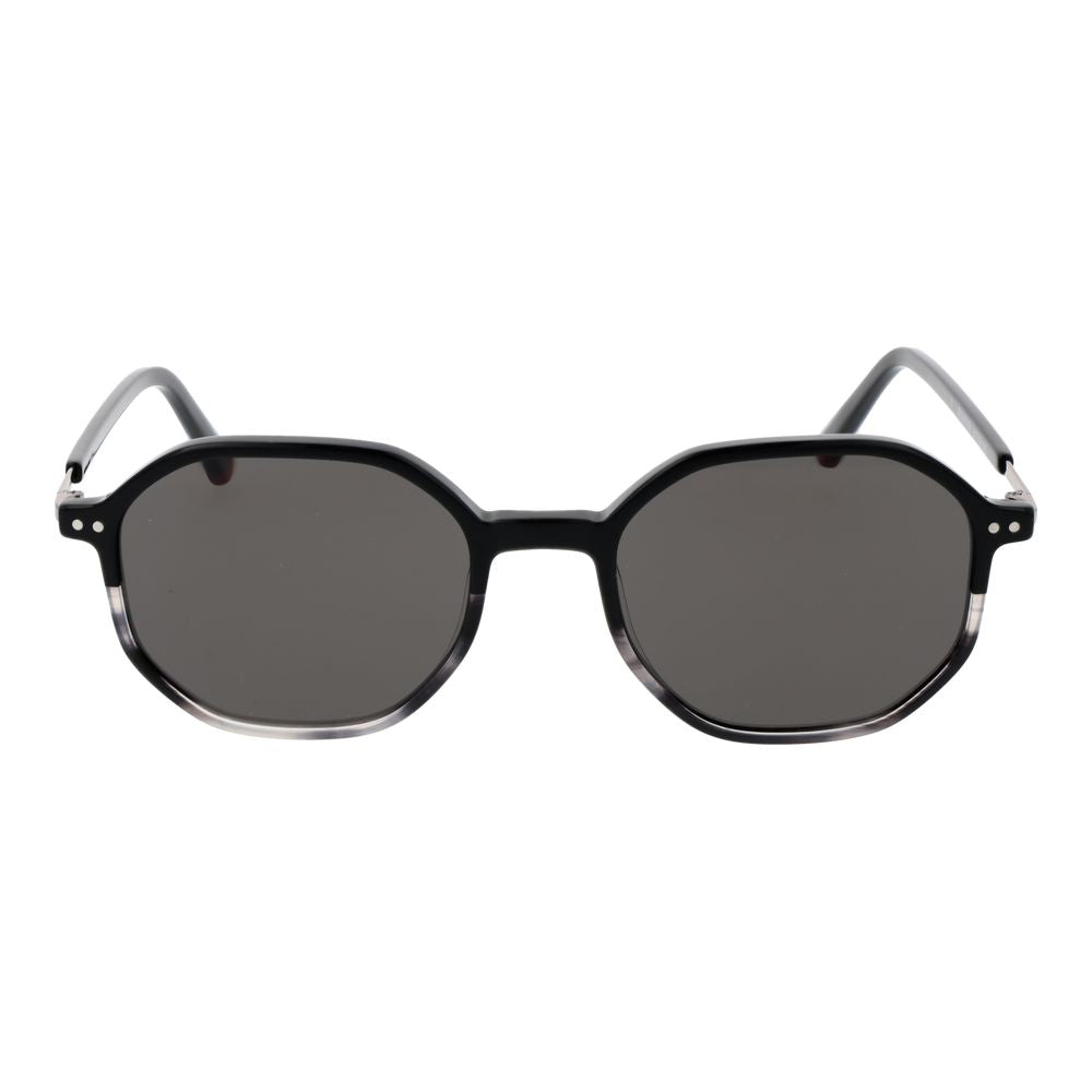 Replay Unisex Sunglasses – Black Full-Rim Frame, Grey Lenses