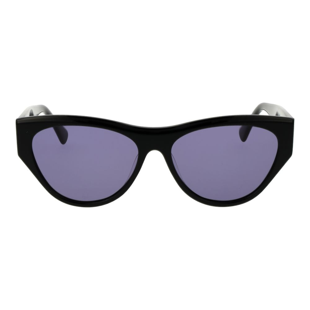 Replay Women’s Sunglasses – Black Cat Eye Frame, Purple Lenses
