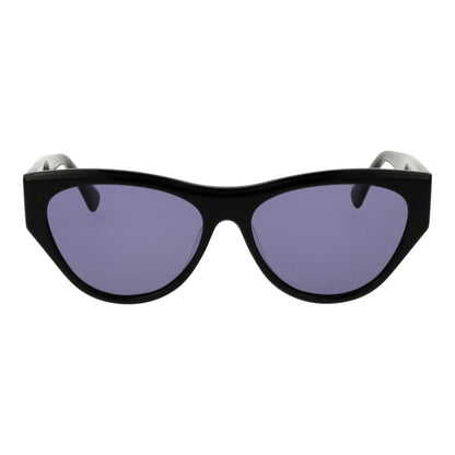 Replay Women’s Sunglasses – Black Cat Eye Frame, Purple Lenses