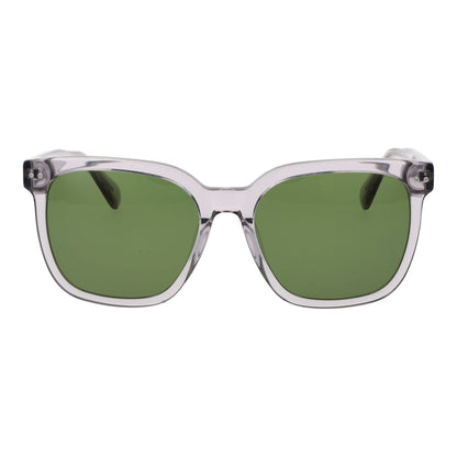 Replay Men’s Sunglasses – Grey Square Frame, Green Lenses