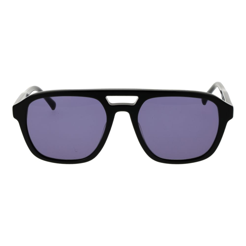 Replay Men’s Sunglasses – Black Aviator Frame, Grey Lenses