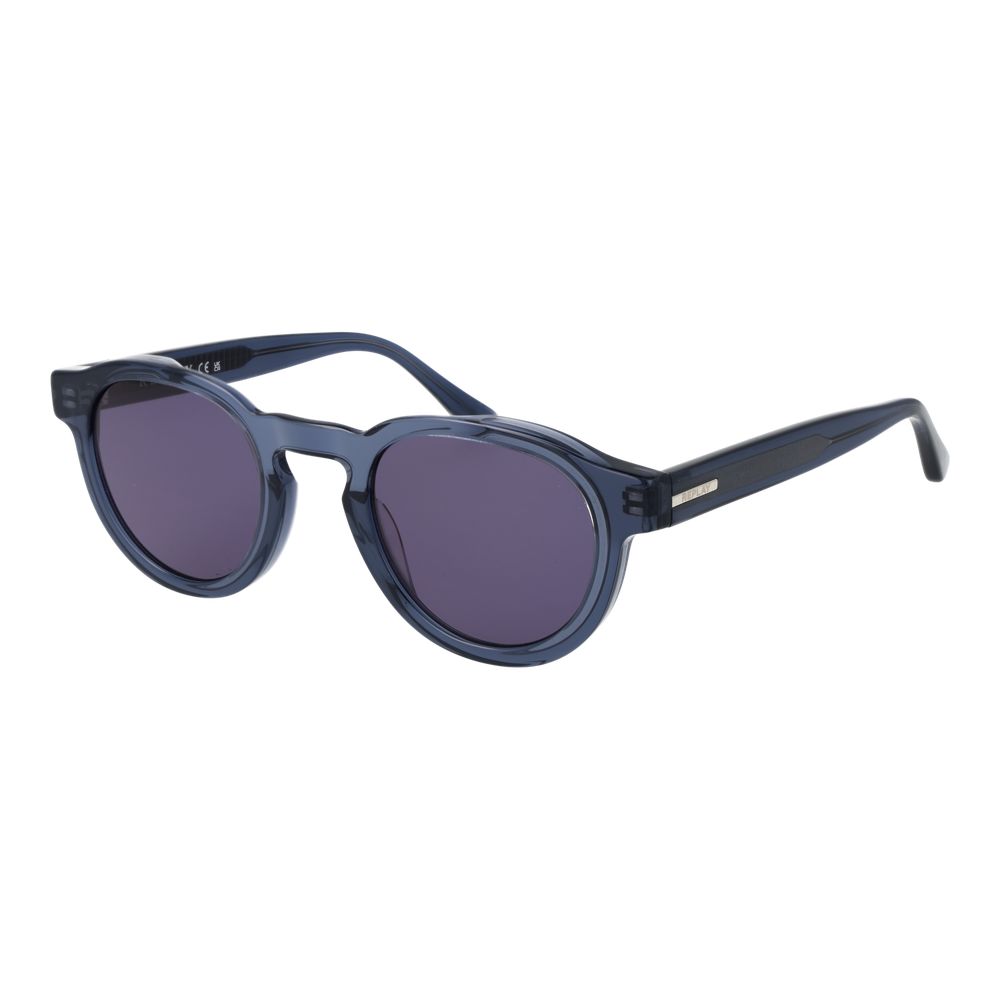 Replay Unisex Sunglasses – Grey Full-Rim Frame, Purple Lenses