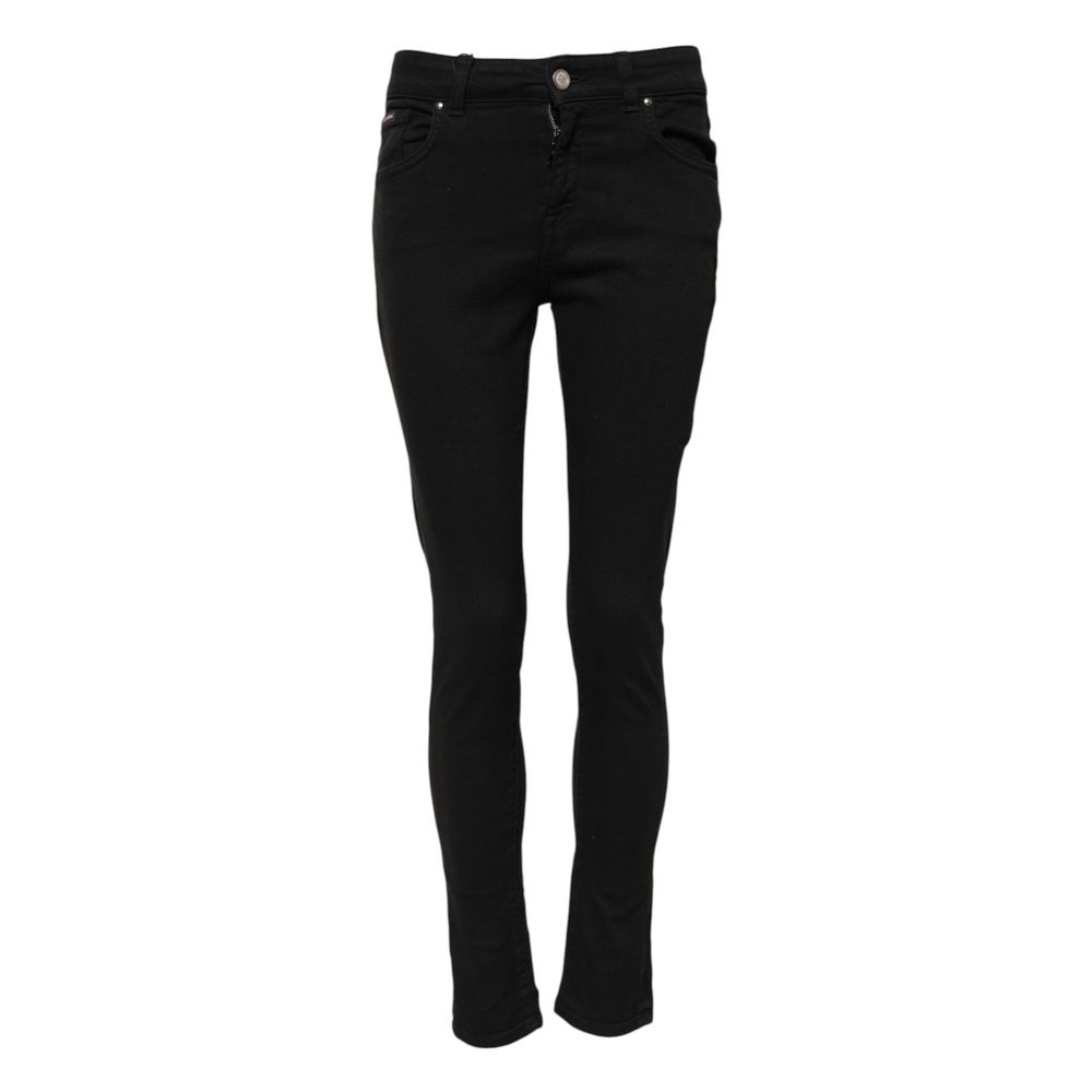 Dolce & Gabbana Black Cotton Skinny Jeans