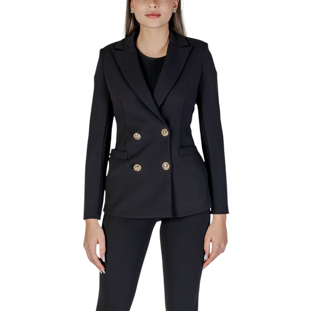Rinascimento Black Polyester Blazer for Women