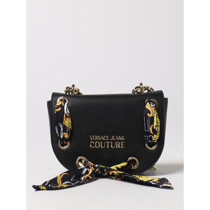 Versace Jeans Black Artificial Leather Crossbody Bag