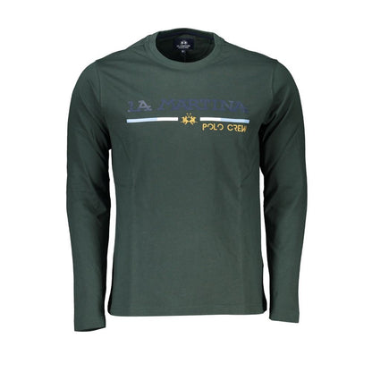 La Martina Bicolor Cotton Sportswear Long Sleeve T-Shirt