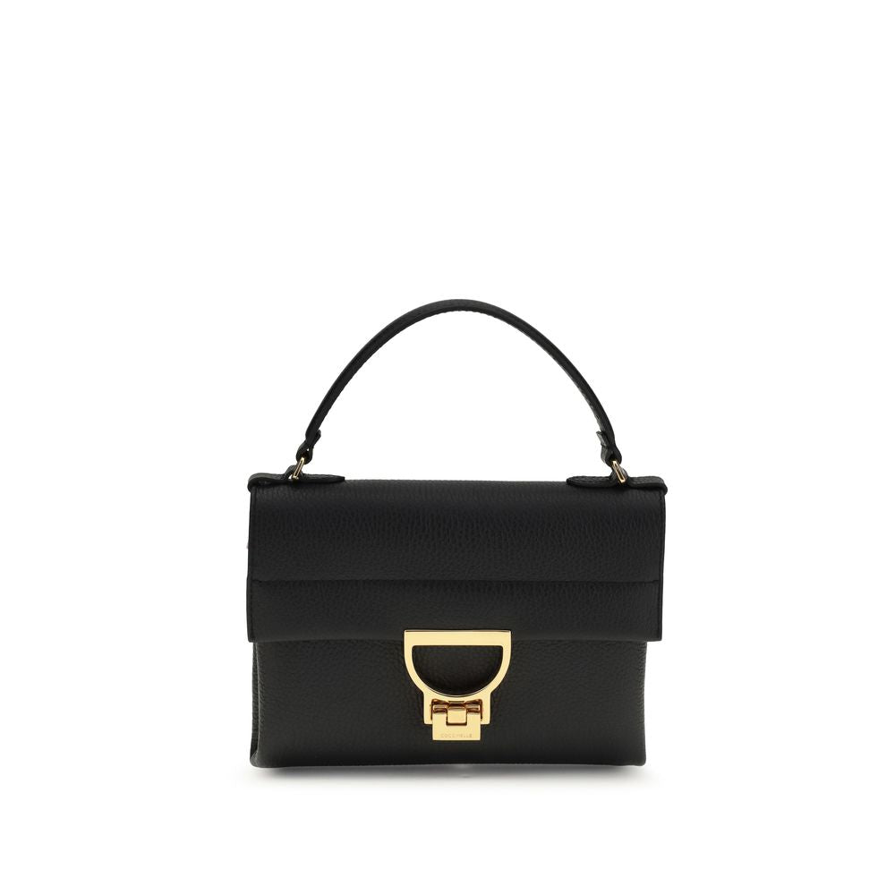 Coccinelle Black Calf Leather Bos Taurus Arlettis Mini Handbag