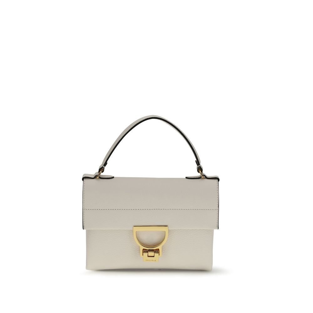 Coccinelle Arlettis Mini Handbag in Cream Calf Leather
