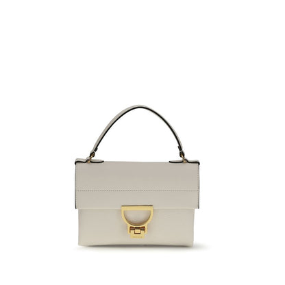 Coccinelle Arlettis Mini Handbag in Cream Calf Leather