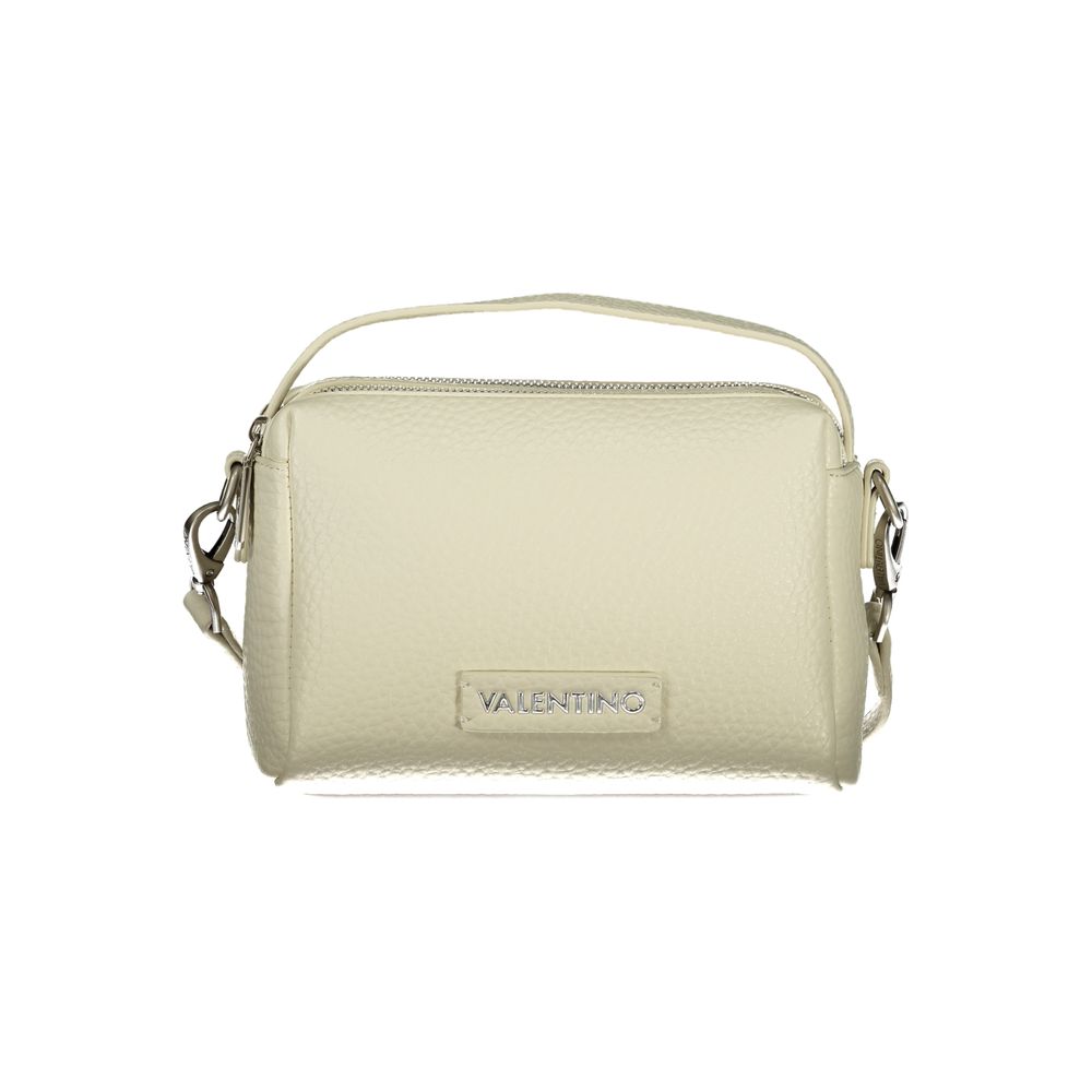 Mario Valentino Marrone Italian Leather Shoulder Bag with Gold Hardware