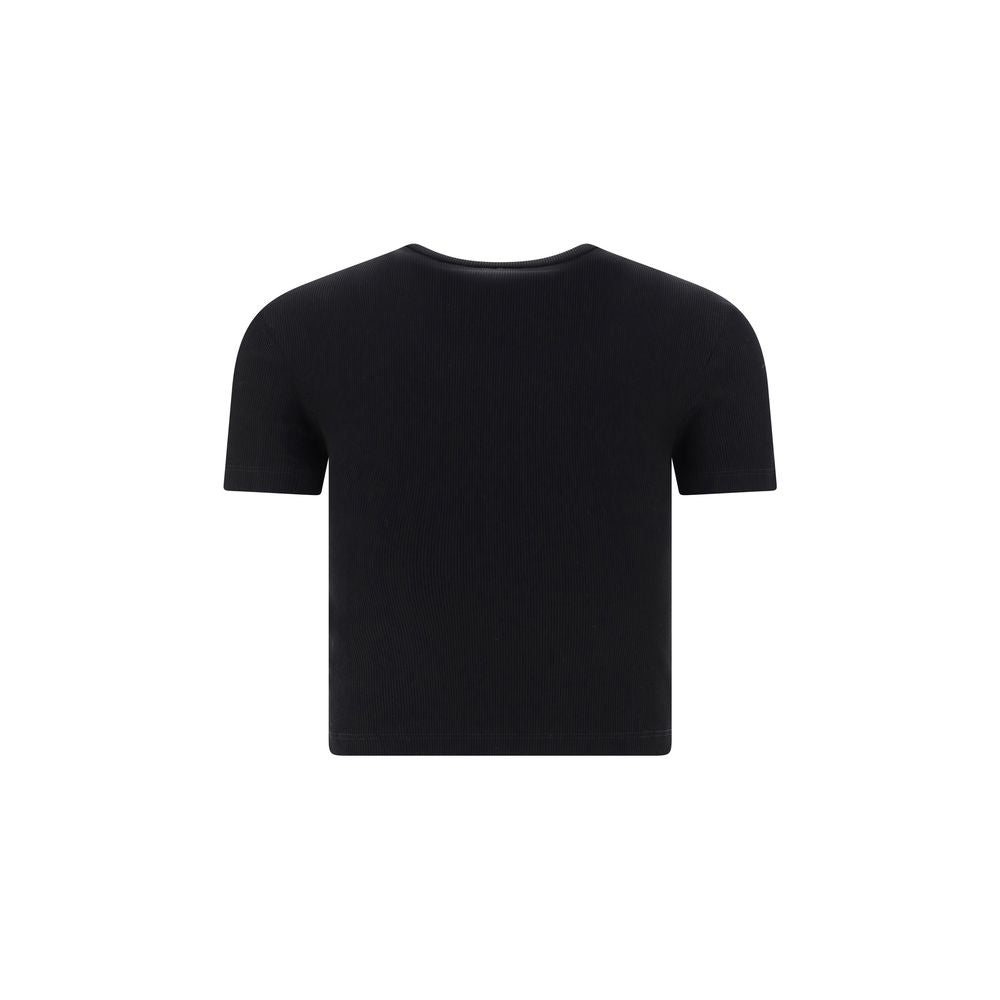 Fendi Black Cotton T-Shirt: Elevated Elegance