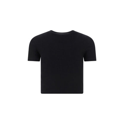 Fendi Black Cotton T-Shirt: Elevated Elegance