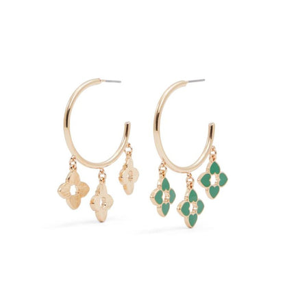 ALDO Dark Green Elastane Earrings