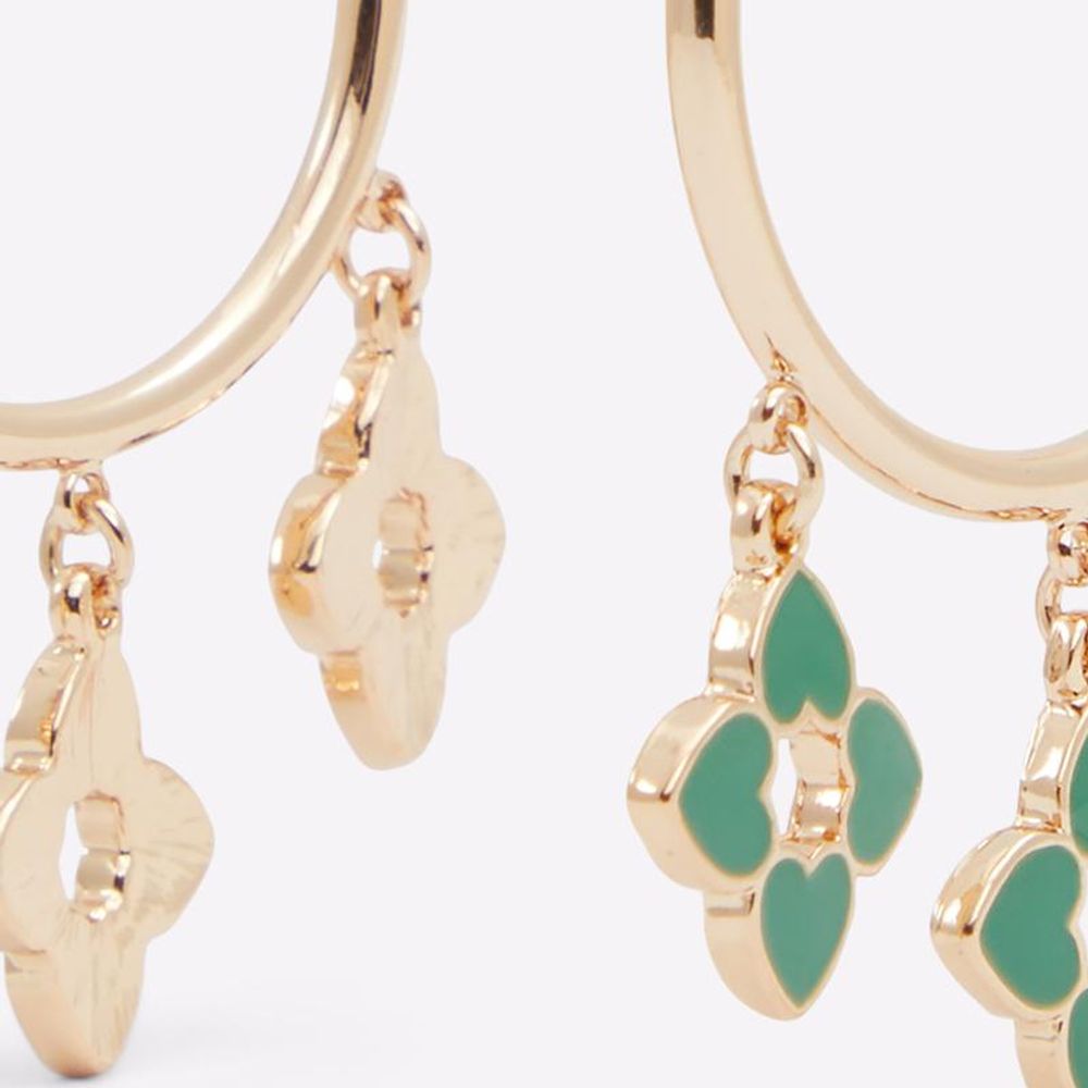 ALDO Dark Green Elastane Earrings