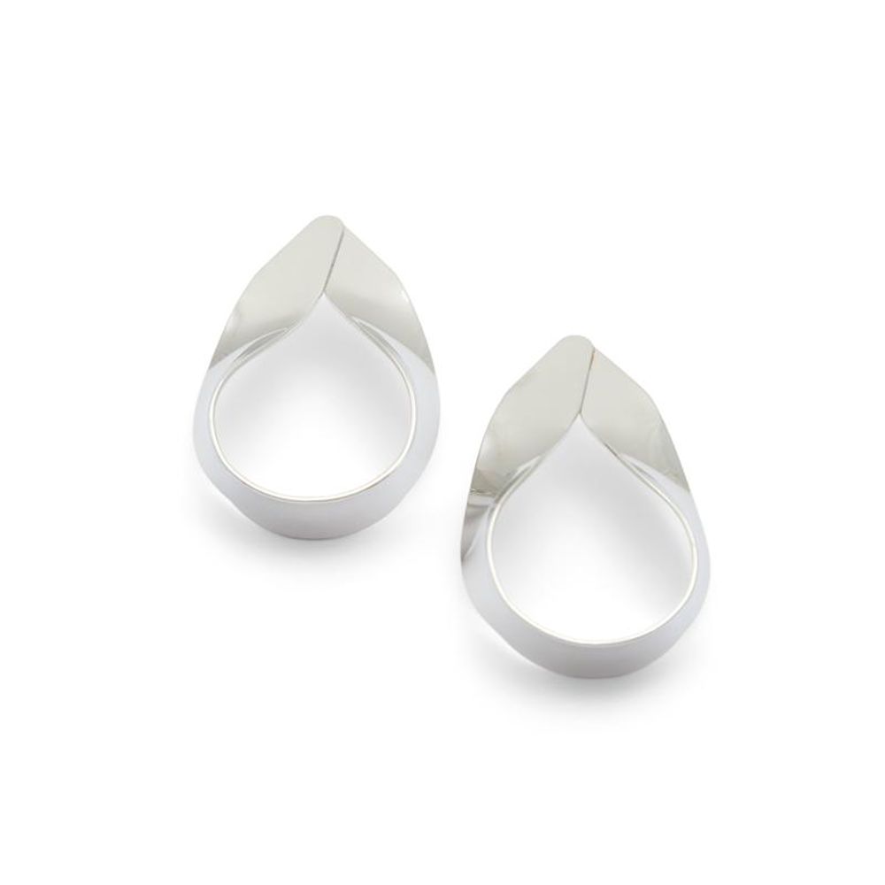 ALDO Silver Elastane Earrings - Chic Elegance for Every Occasion