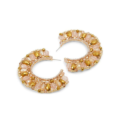 ALDO Brown Glass Earrings - Chic Light Brown Accessories
