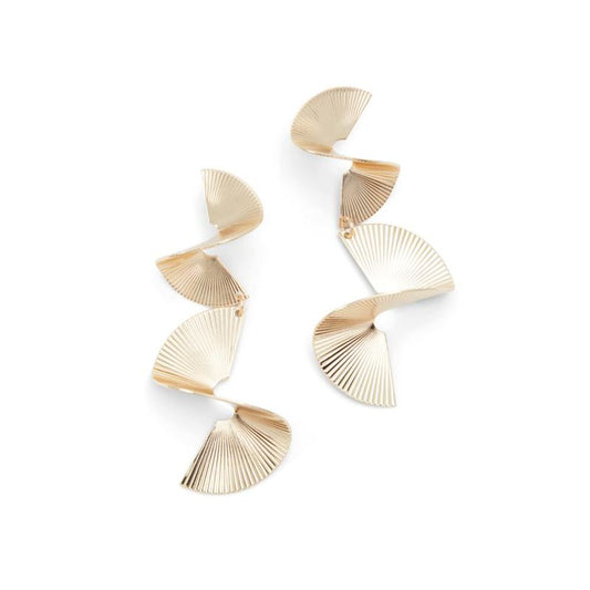 ALDO Gold Elastane Earrings: Timeless Elegance Redefined