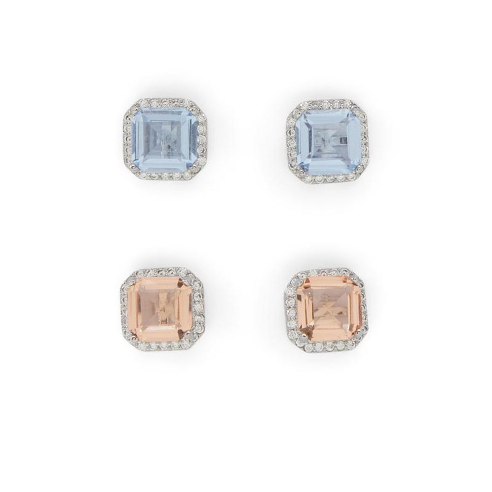 ALDO Light Blue Elastane Earrings