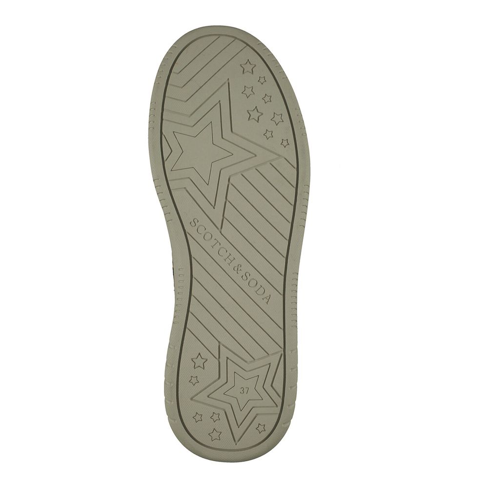 Scotch & Soda Leopard Pony Multicolor Leather Low Top Sneakers