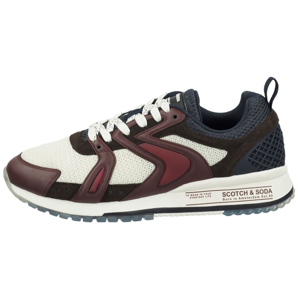 Scotch & Soda Bordo Multi Mesh Athletic Sneakers