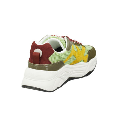 Scotch & Soda Green Goatskin Chunky Sneakers