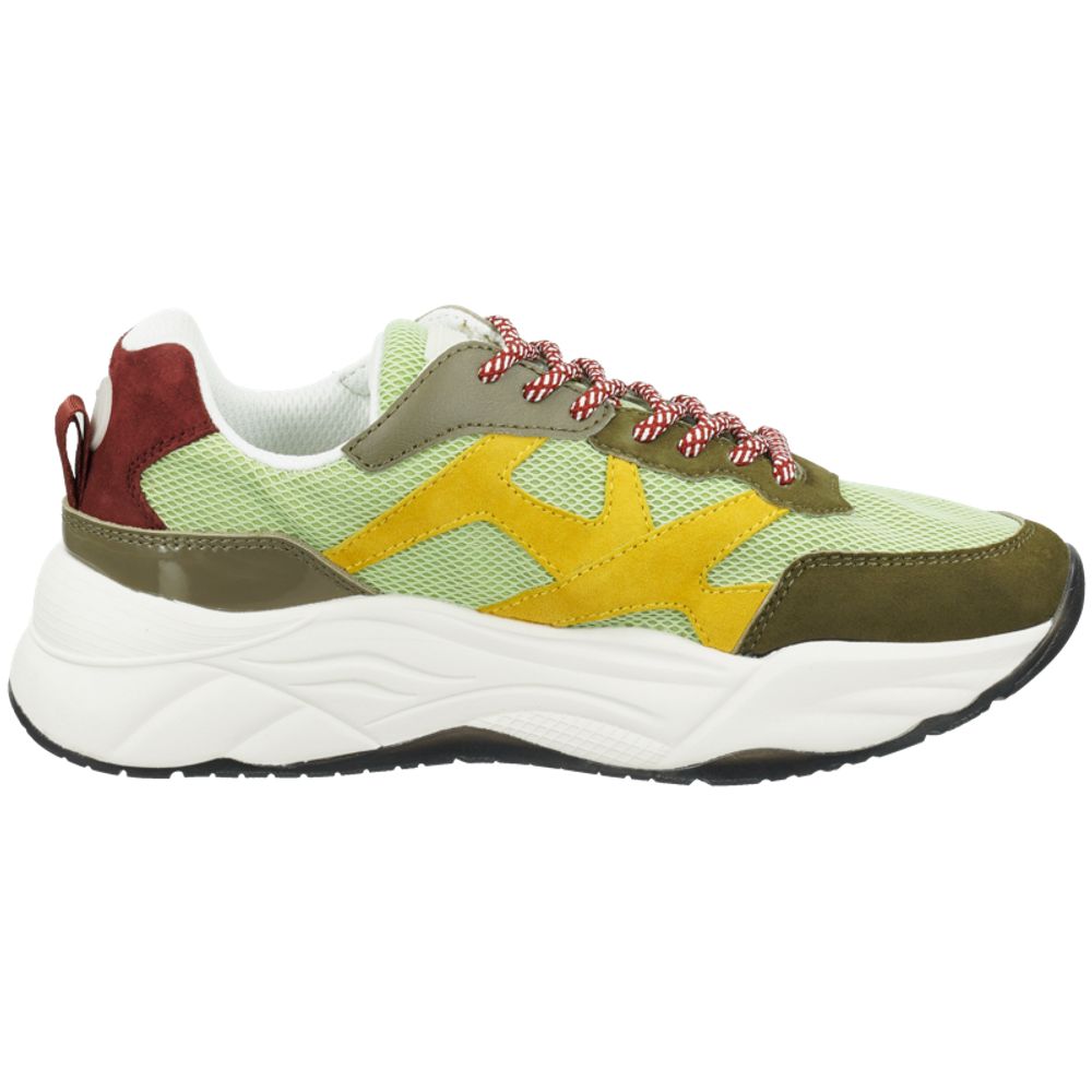 Scotch & Soda Green Goatskin Chunky Sneakers