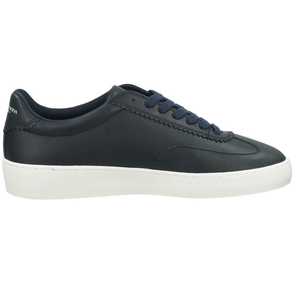 Scotch & Soda Blue Cowhide Low Top Sneakers