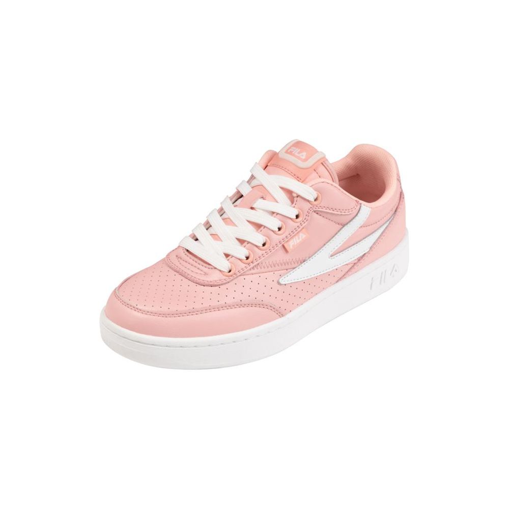 Fila Pink Leather Low Top Sneakers