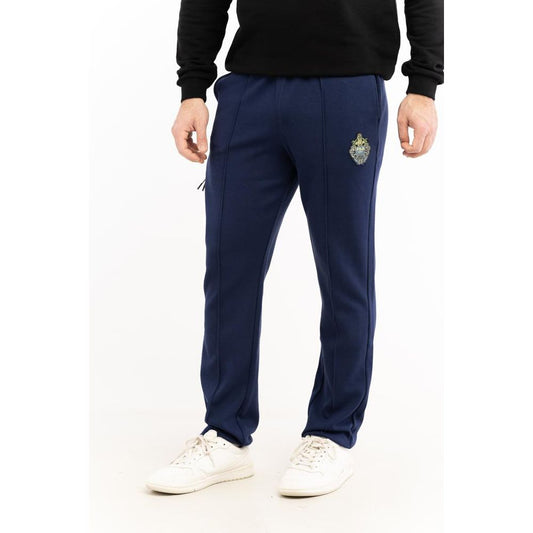 Fila Blue Cotton Joggers (Workout Pants) - Elevate Your Style