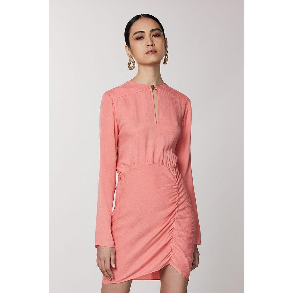 Patrizia Pepe Pink Copper Casual Dress in Juicy Peach