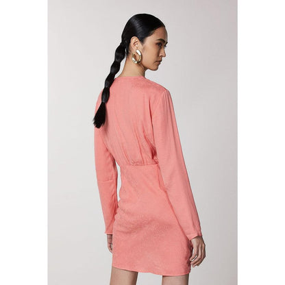 Patrizia Pepe Pink Copper Casual Dress in Juicy Peach