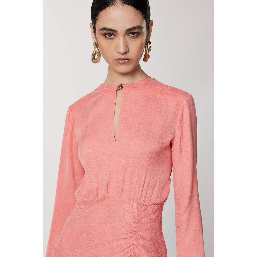 Patrizia Pepe Pink Copper Casual Dress in Juicy Peach