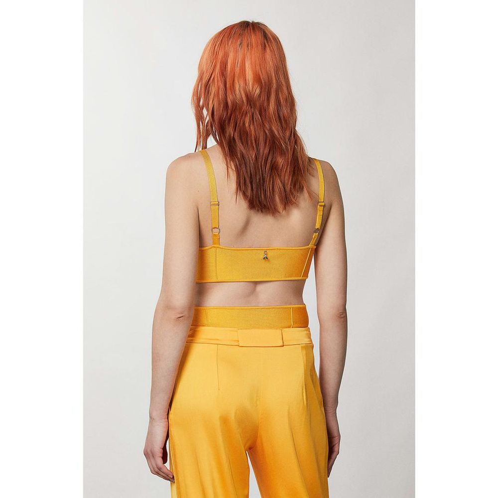 Patrizia Pepe Orange Viscose Tank Top - Juicy Orange, Women’s XS