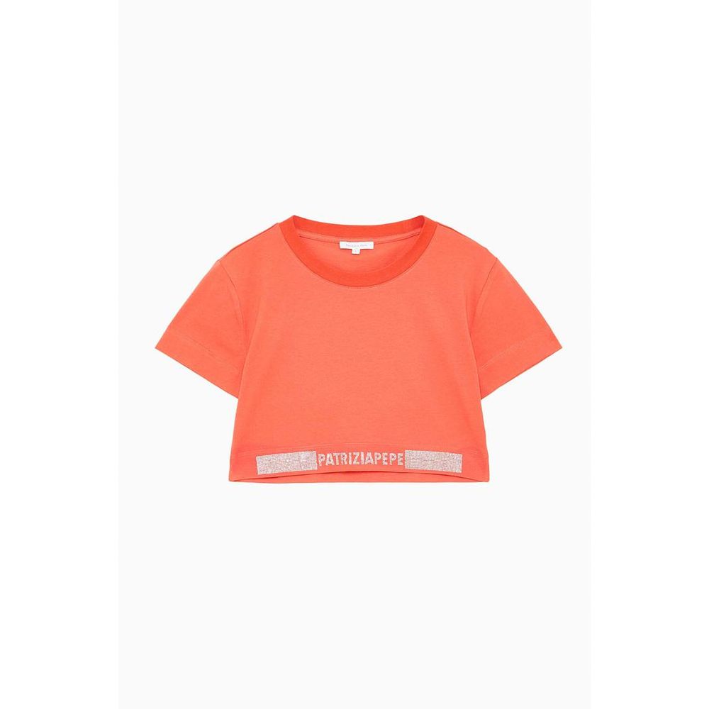Patrizia Pepe Hybrid Rose Cotton Top