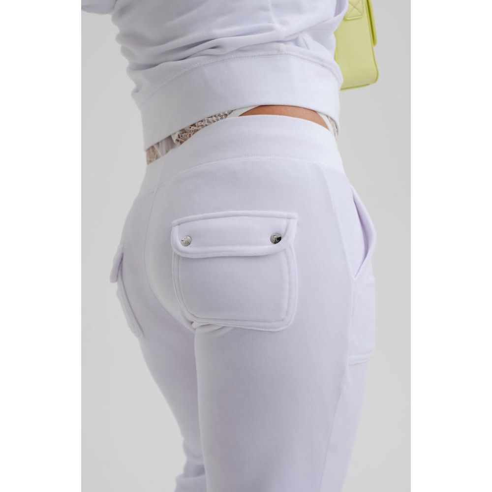 Juicy Couture Women's Plush Velour Casual Pants - White