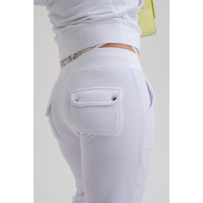 Juicy Couture Women's Plush Velour Casual Pants - White