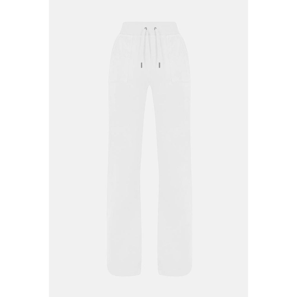 Juicy Couture Women's Plush Velour Casual Pants - White