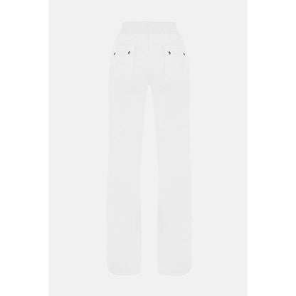 Juicy Couture Women's Plush Velour Casual Pants - White