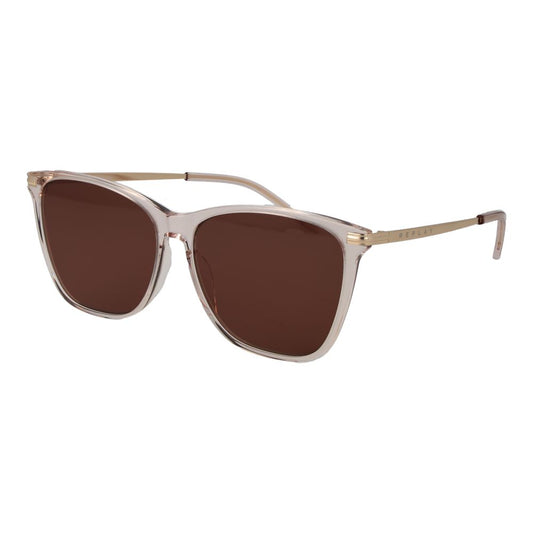 Replay Women’s Sunglasses – Beige Square Frame, Brown Lenses