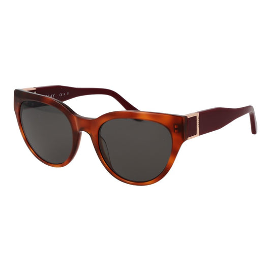 Replay Women’s Sunglasses – Brown Cat Eye Frame, Grey Lenses