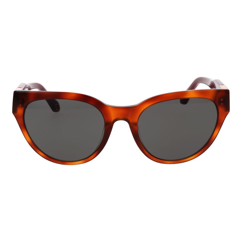 Replay Women’s Sunglasses – Brown Cat Eye Frame, Grey Lenses