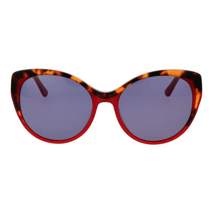 Replay Women’s Sunglasses – Red Full-Rim Frame, Purple Lenses