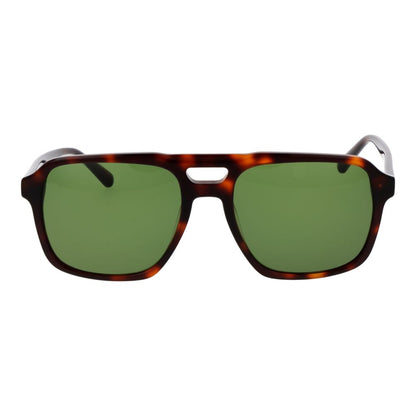 Replay Men’s Sunglasses – Brown Full-Rim Frame, Green Lenses